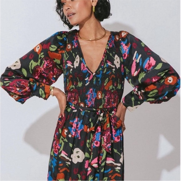 NWT Cleobella Juliette Ankle Dress Floral S - Picture 3 of 13